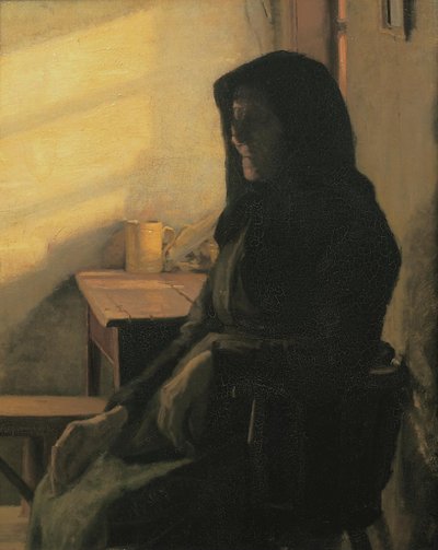 Eine blinde Frau in ihrem Zimmer von Anna Ancher